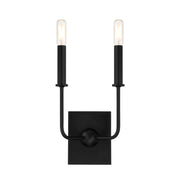 Savoy House 9-4044-2-89 Two Light Wall Sconce, Matte Black