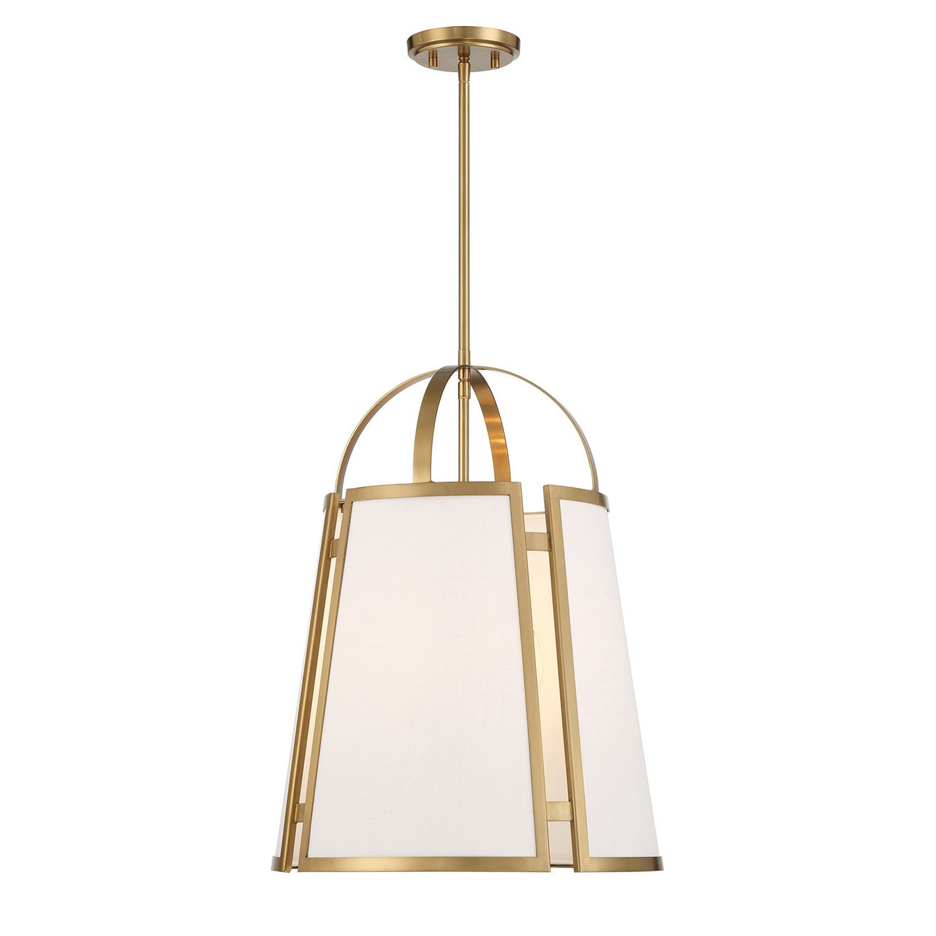 Savoy House 7-6304-4-322 Four Light Pendant, Warm Brass