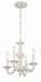 Crystorama 5124-AW Paris Market Four Light Mini Chandelier Antique White Alternate Image 2.jpg