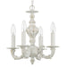 Crystorama 5124-AW Paris Market Four Light Mini Chandelier Antique White Alternate Image 4.jpg