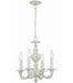Crystorama 5124-AW Paris Market Four Light Mini Chandelier Antique White Main Image.jpg