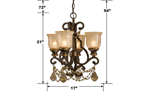 Crystorama 7504-BU-GT-MWP Norwalk Four Light Mini Chandelier Bronze Umber Alternate Image.jpg