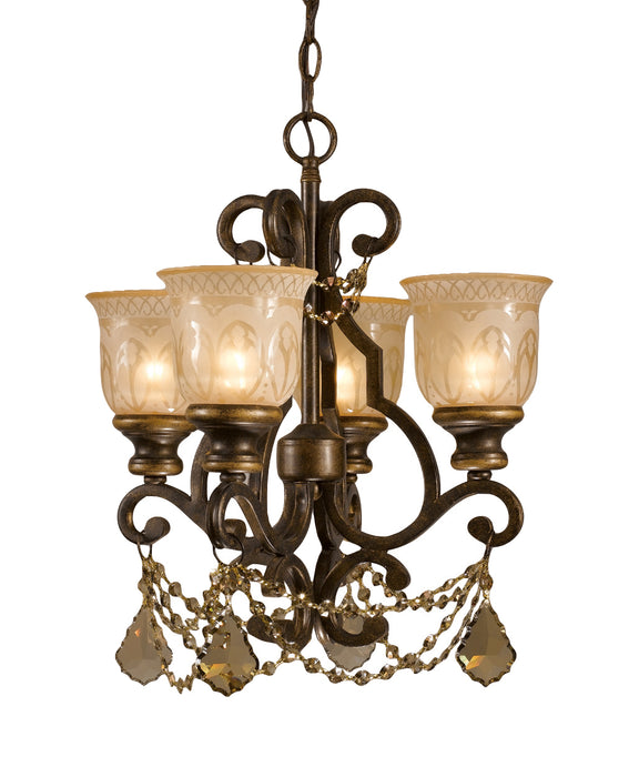 Crystorama 7504-BU-GT-MWP Norwalk Four Light Mini Chandelier Bronze Umber Main Image.jpg