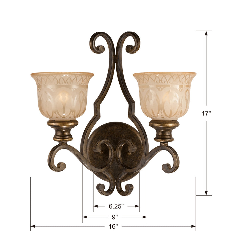 Crystorama 7402-BU Norwalk Two Light Wall Sconce Bronze Umber Alternate Image.jpg