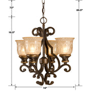 Crystorama 7404-BU Norwalk Four Light Mini Chandelier Bronze Umber Alternate Image.jpg