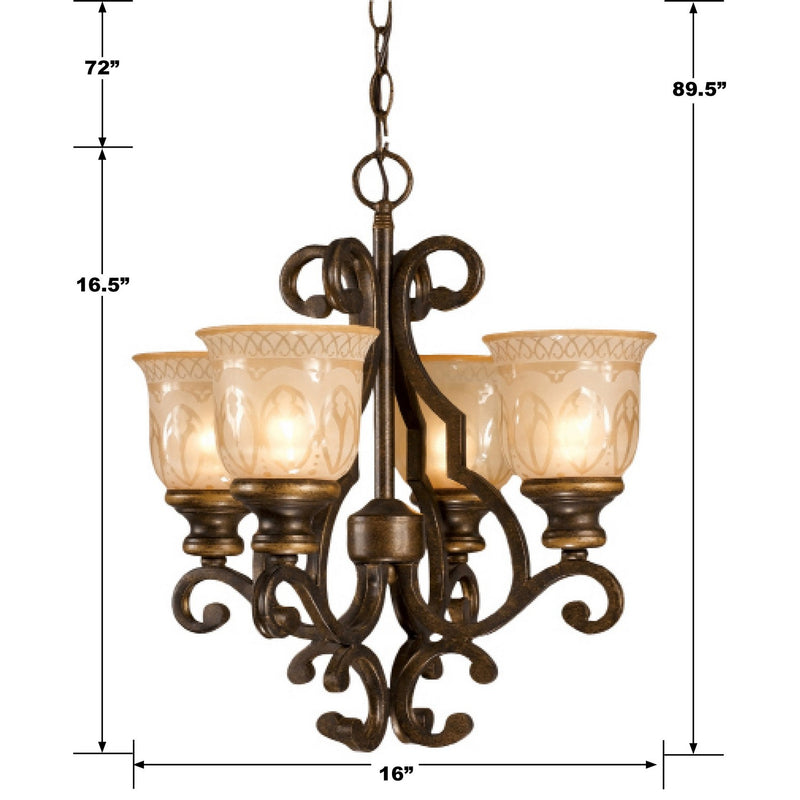 Crystorama 7404-BU Norwalk Four Light Mini Chandelier Bronze Umber Alternate Image.jpg