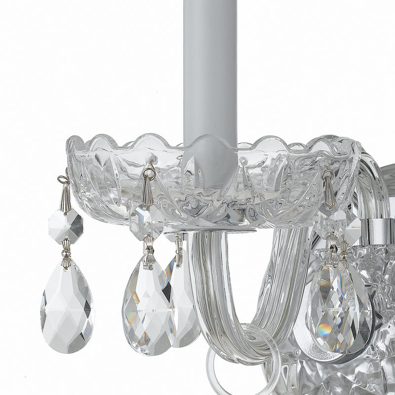 Crystorama 1031-CH-CL-MWP Traditional Crystal One Light Wall Sconce Polished Chrome Alternate Image.jpg