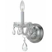 Crystorama 1031-CH-CL-MWP Traditional Crystal One Light Wall Sconce Polished Chrome Main Image.jpg