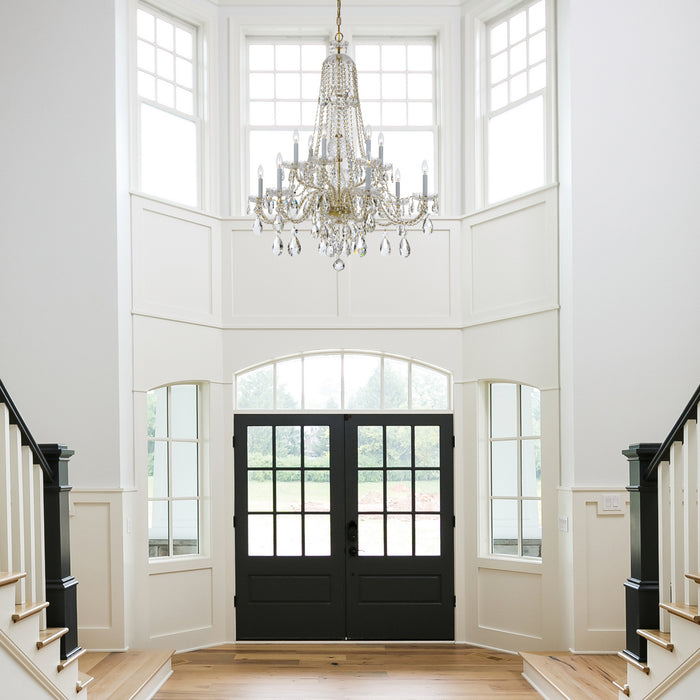 Crystorama 1112-PB-CL-MWP Traditional Crystal 12 Light Chandelier Polished Brass Alternate Image 4.jpg