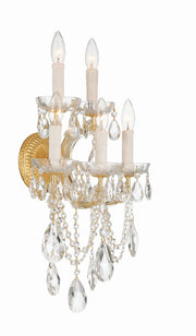 Crystorama 4425-GD-CL-MWP Maria Theresa Five Light Wall Sconce Gold Alternate Image 4.jpg