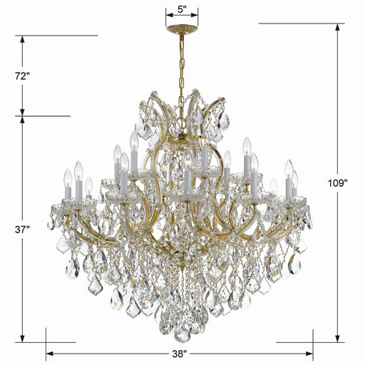 Crystorama 4418-GD-CL-MWP Maria Theresa 19 Light Chandelier Gold Alternate Image.jpg