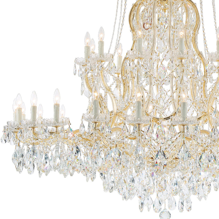 Crystorama 4460-GD-CL-MWP Maria Theresa 37 Light Chandelier Gold Alternate Image 2.jpg