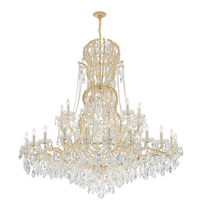 Crystorama 4460-GD-CL-MWP Maria Theresa 37 Light Chandelier Gold Alternate Image 4.jpg
