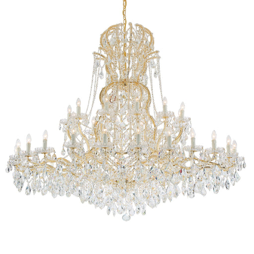 Crystorama 4460-GD-CL-MWP Maria Theresa 37 Light Chandelier Gold Main Image.jpg