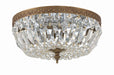 Crystorama 712-OB-CL-MWP Ceiling Mount Three Light Flush Mount Olde Brass Alternate Image 4.jpg