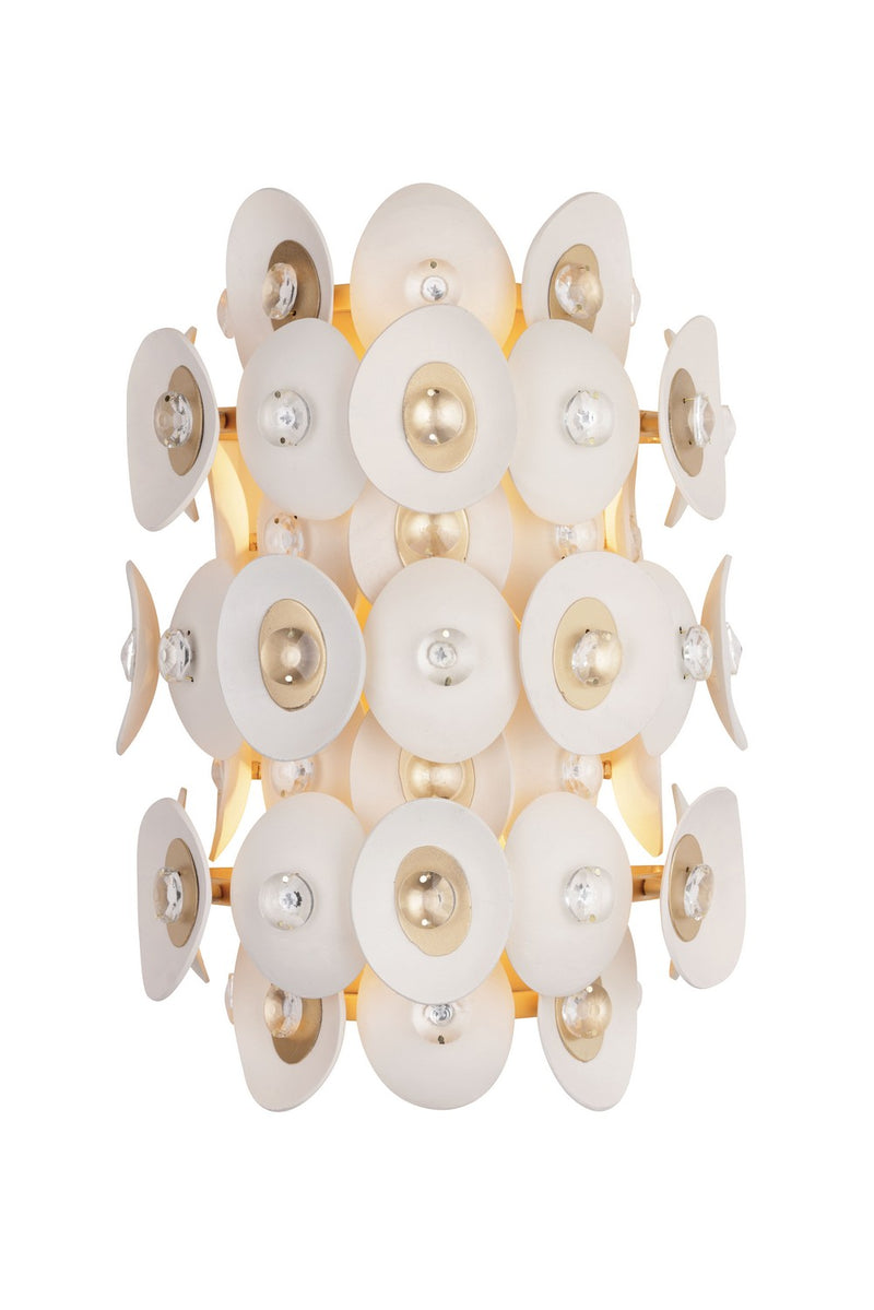 Metropolitan N1862-760 Niu Two Light Wall Sconce, Coconut Shell Gold / Coconut Shell White Main Image.jpg