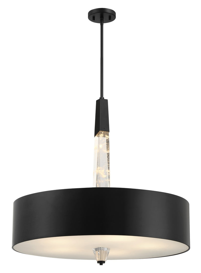 George Kovacs P1285-66A-L Drifting Droplets Five Light Pendant, Coal Main Image.jpg
