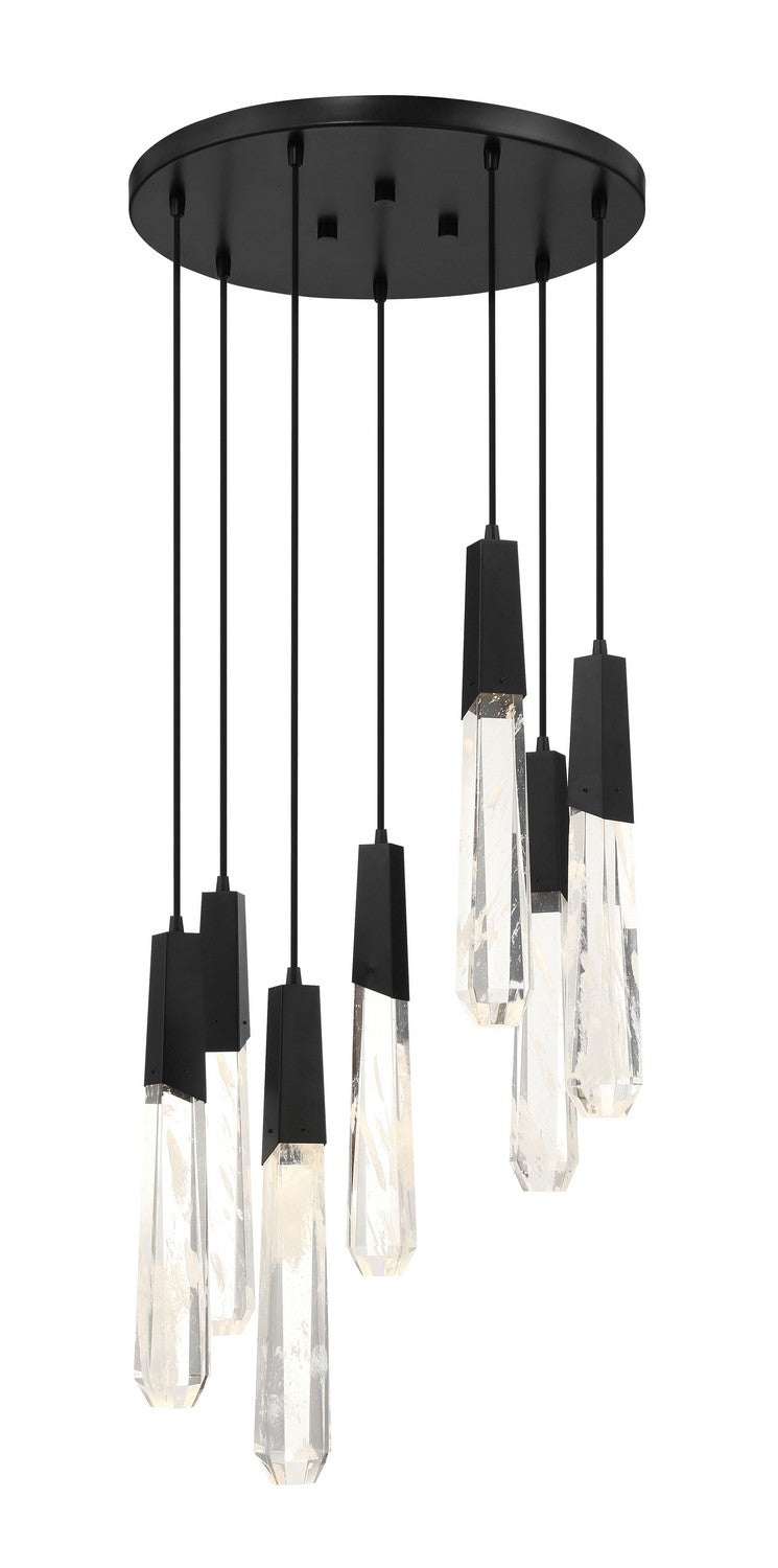 George Kovacs P1287-66A-L Drifting Droplets LED Pendant, Coal Main Image.jpg