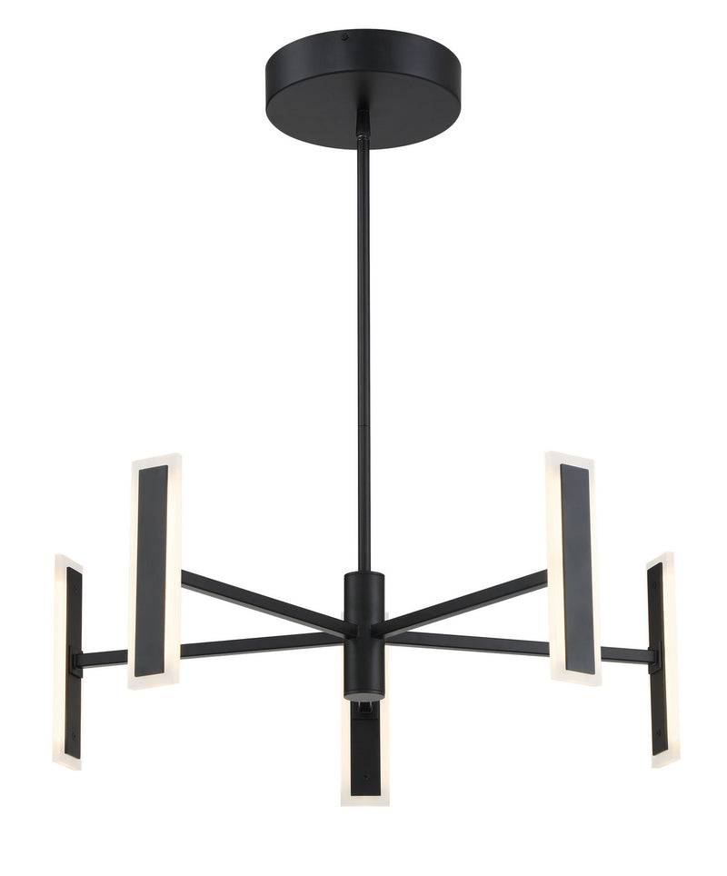 George Kovacs P1415-66A-L Edge LED Chandelier, Coal Main Image.jpg
