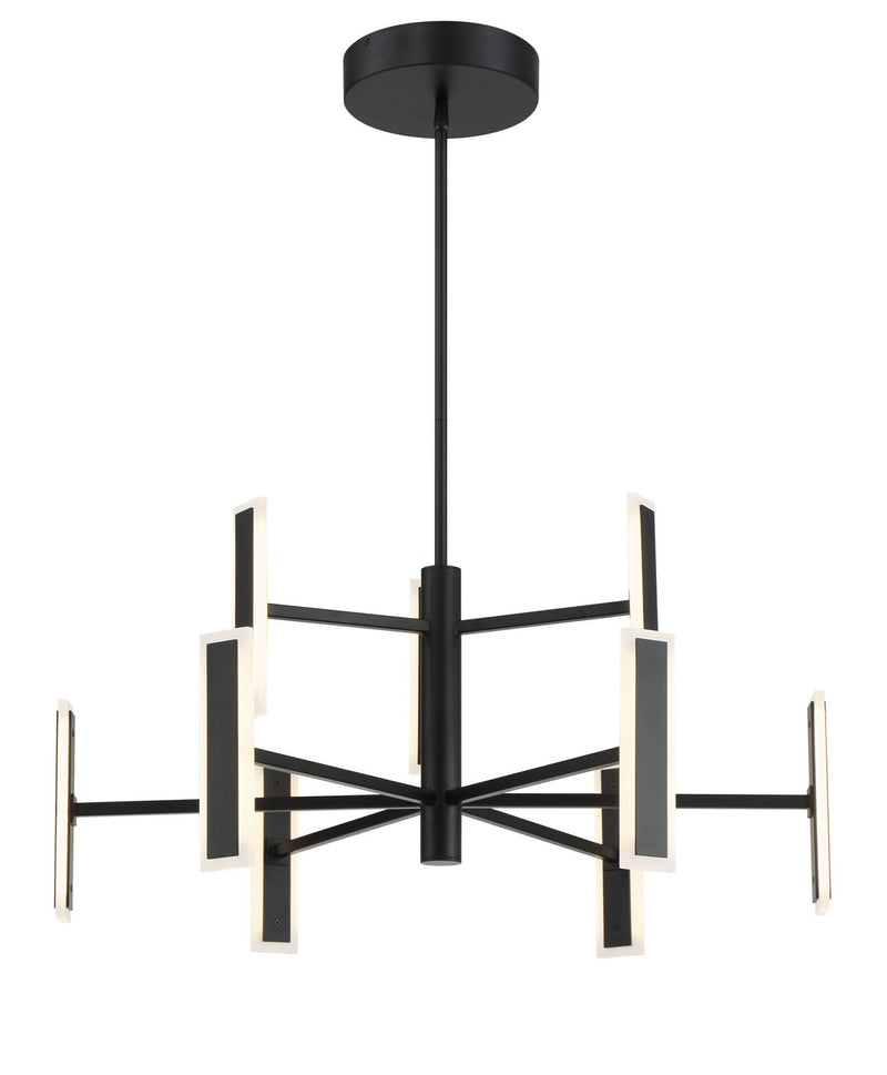 George Kovacs P1419-66A-L Edge LED Chandelier, Coal Main Image.jpg