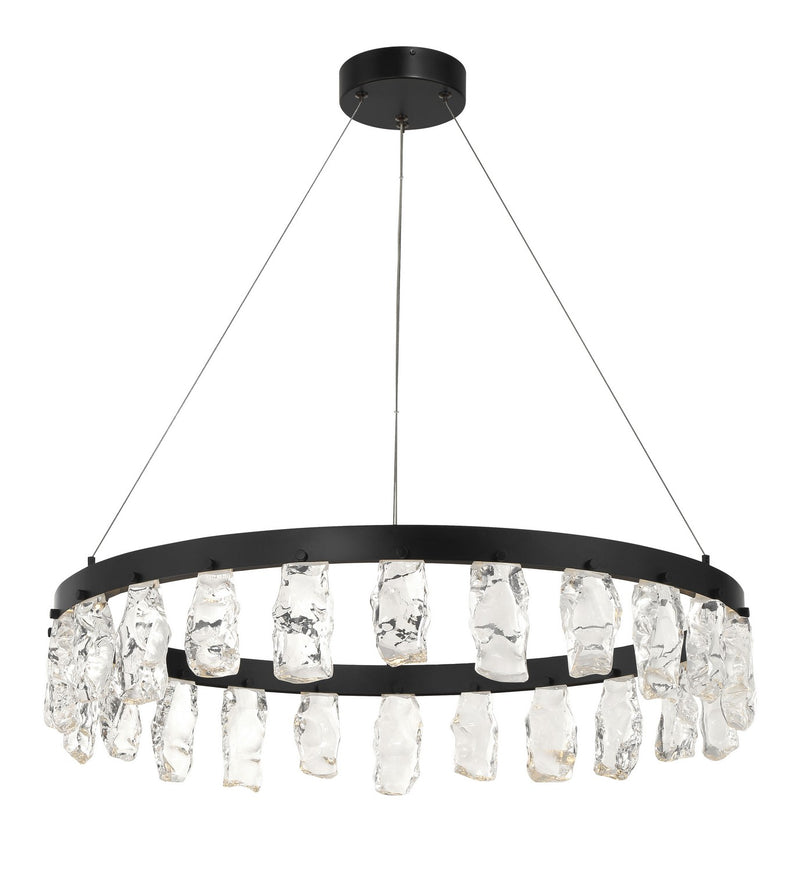 George Kovacs P1497-66A-L Artic Glacier LED Chandelier, Coal Main Image.jpg