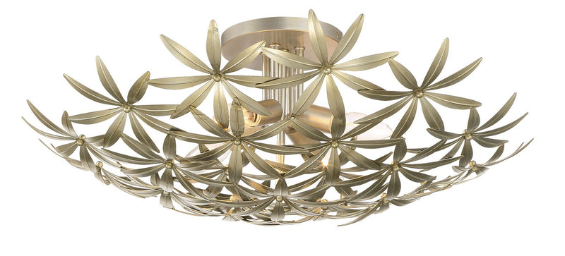 Minka Lavery 2144-735 Flower Child Four Light Flush Mount, Ambry Gold Main Image.jpg
