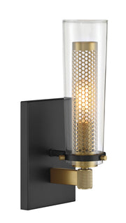 Minka Lavery 2181-726 Emmerham One Light Wall Sconce, Coal And Soft Brass Main Image.jpg