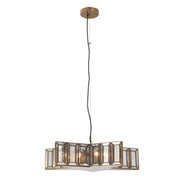 Minka Lavery 2192-863 Luce Stellare Five Light Pendant, Brass Antique Main Image.jpg