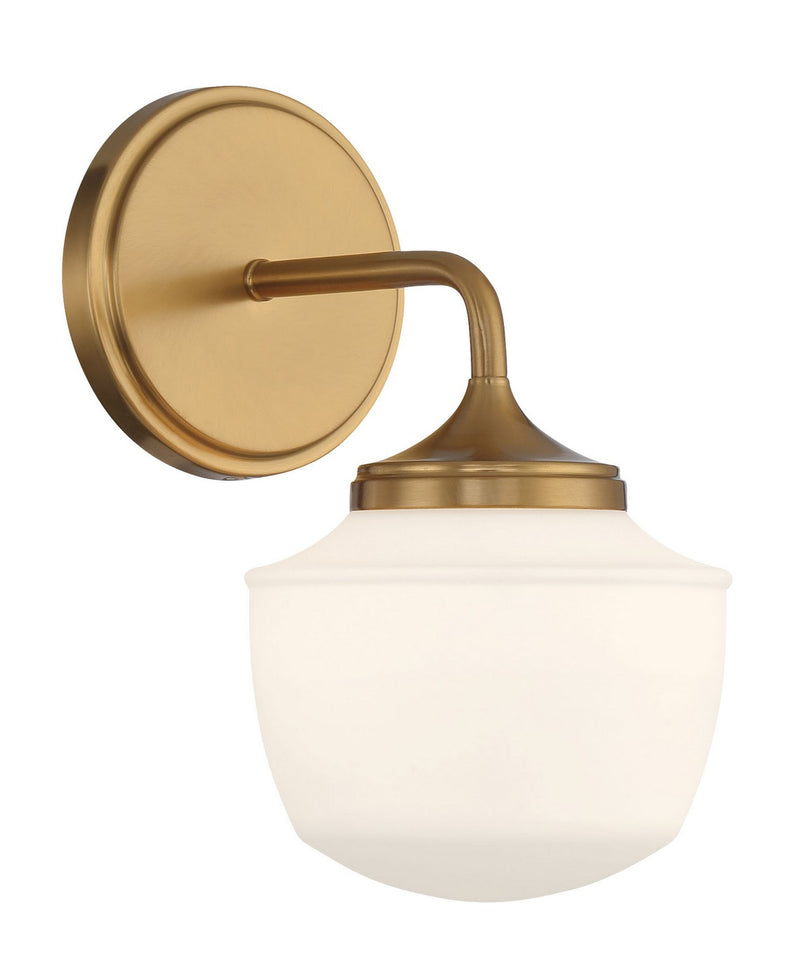 Minka Lavery 2571-575 Cornwell One Light Bath Vanity, Aged Brass Main Image.jpg