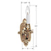 Crystorama 641-PB Cast Brass Wall Mount One Light Wall Sconce Polished Brass Alternate Image.jpg