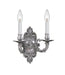 Crystorama 642-PW Cast Brass Wall Mount Two Light Wall Sconce Pewter Main Image.jpg