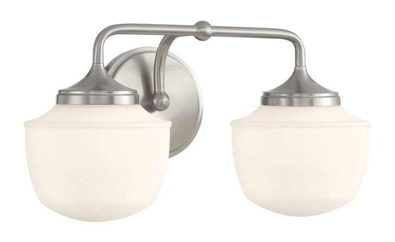Minka Lavery 2572-84 Cornwell Two Light Bath Vanity, Brushed Nickel Main Image.jpg