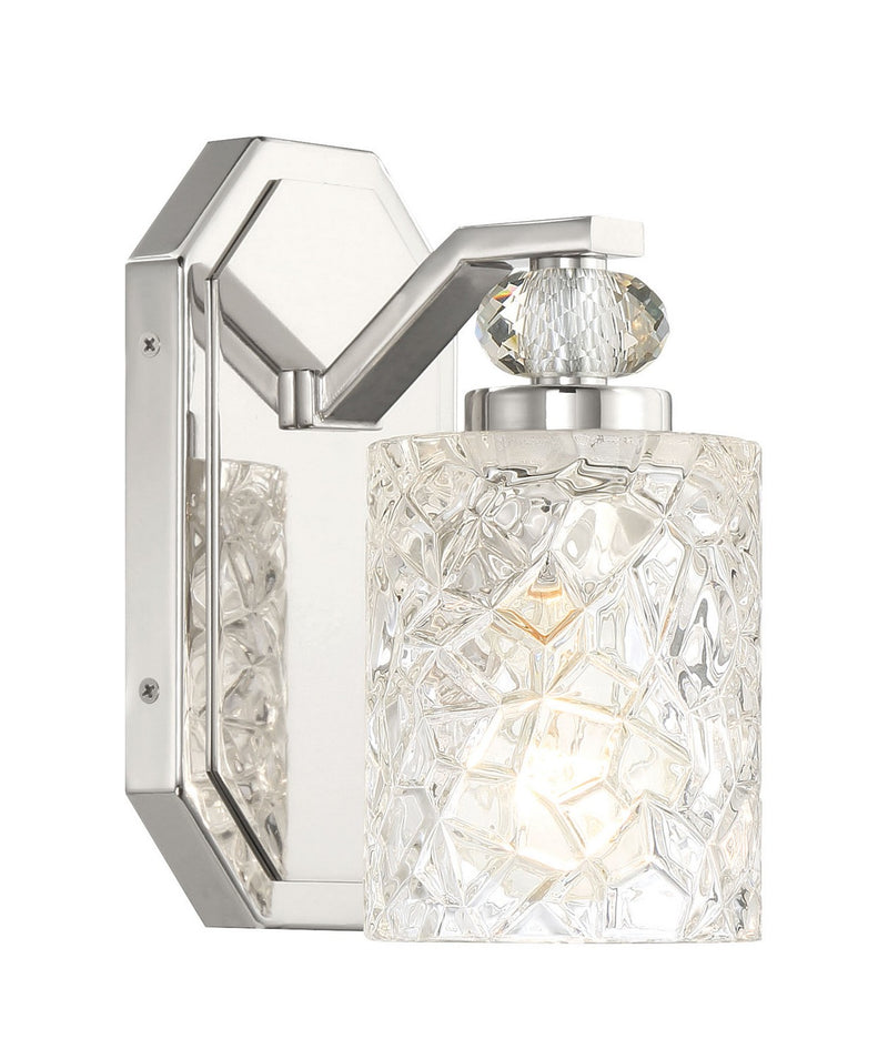 Minka Lavery 2611-77 Crystal Kay One Light Bath Vanity, Chrome Main Image.jpg