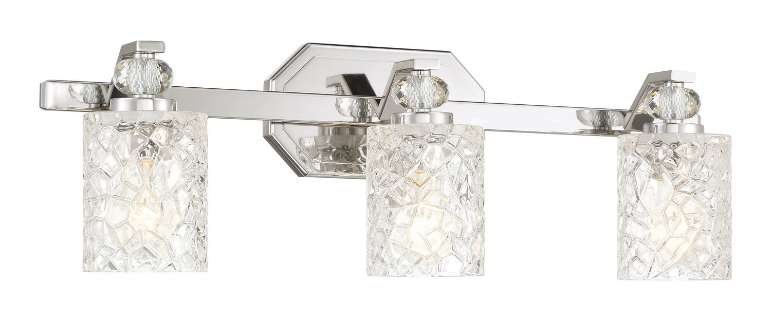 Minka Lavery 2613-77 Crystal Kay Three Light Bath Vanity, Chrome Main Image.jpg