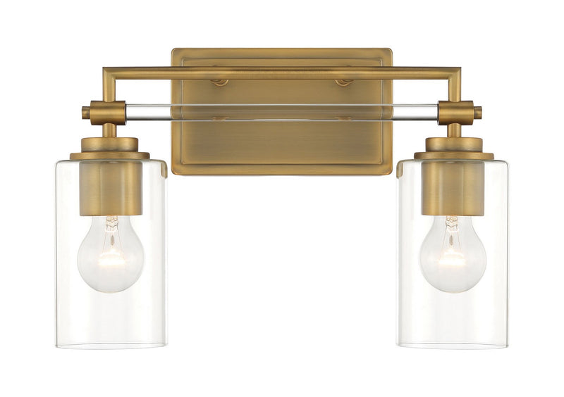 Minka Lavery 2642-575 Binsly Two Light Bath Vanity, Aged Brass Main Image.jpg