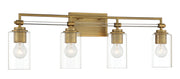 Minka Lavery 2644-575 Binsly Four Light Bath Vanity, Aged Brass Main Image.jpg