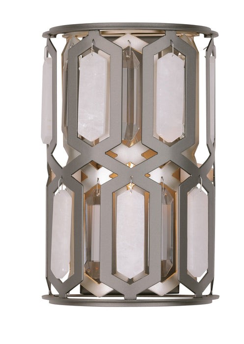 Minka Lavery 3581-795 Hexly One Light Wall Sconce, Coal And Brass Main Image.jpg