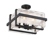 Minka Lavery 3616-66A Cloud Break Four Light Semi Flush Mount, Coal Main Image.jpg