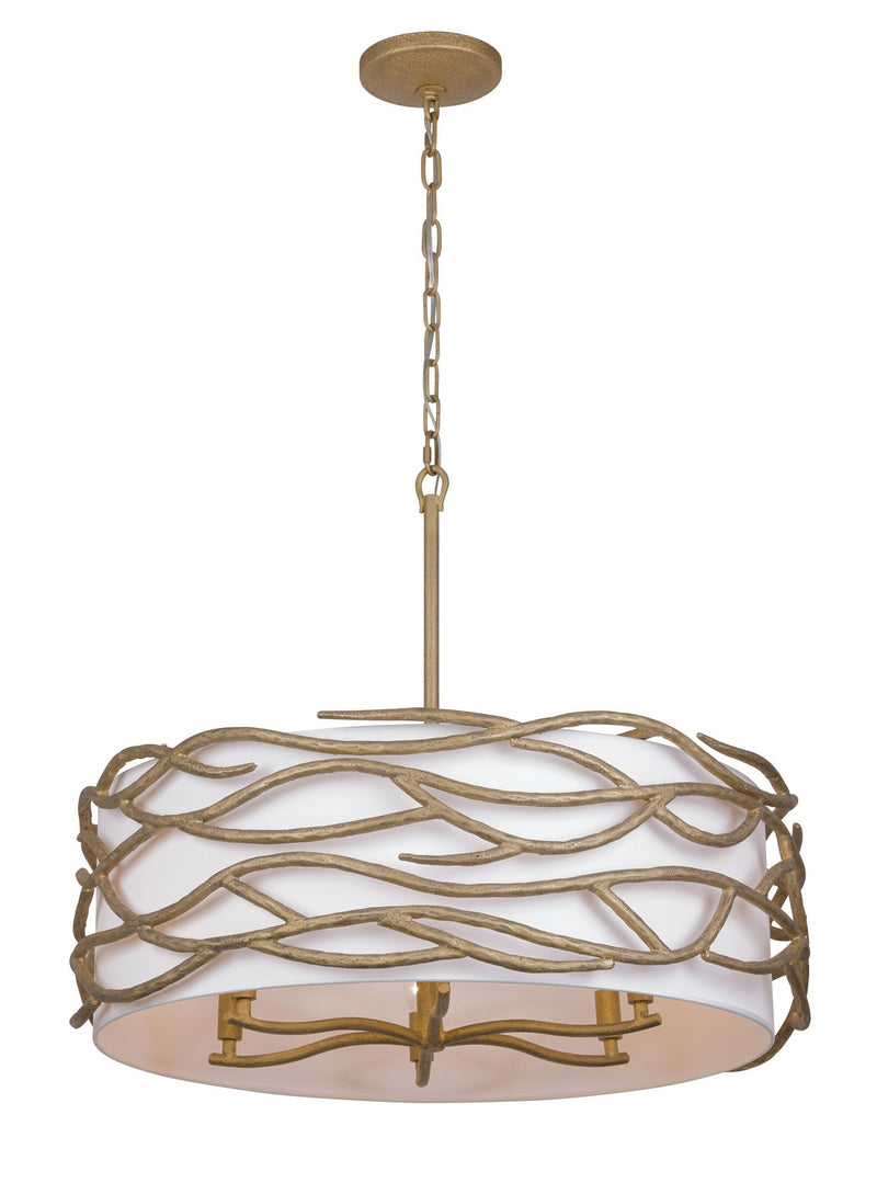 Minka Lavery 3718-788 Branch Reality Six Light Pendant, Textured Ashen Gold Main Image.jpg