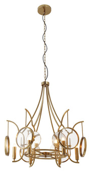 Minka Lavery 3816-863 Into Focus Six Light Chandelier, Brass Antique Main Image.jpg