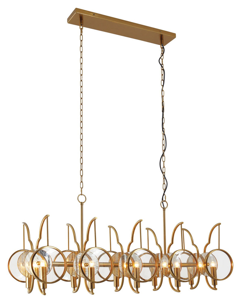 Minka Lavery 3817-863 Into Focus Ten Light Island Pendant, Brass Antique Main Image.jpg