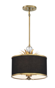 Minka Lavery 4583-672 Caprio Three Light Pendant, Natural Brushed Brass Main Image.jpg
