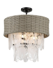 Minka Lavery 5296-66A Breakers Isle Six Light Semi Flush Mount, Coal Main Image.jpg