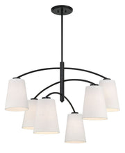 Minka Lavery 5397-66A Headington Six Light Chandelier, Coal Main Image.jpg