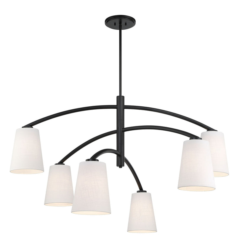 Minka Lavery 5399-66A Headington Six Light Chandelier, Coal Main Image.jpg
