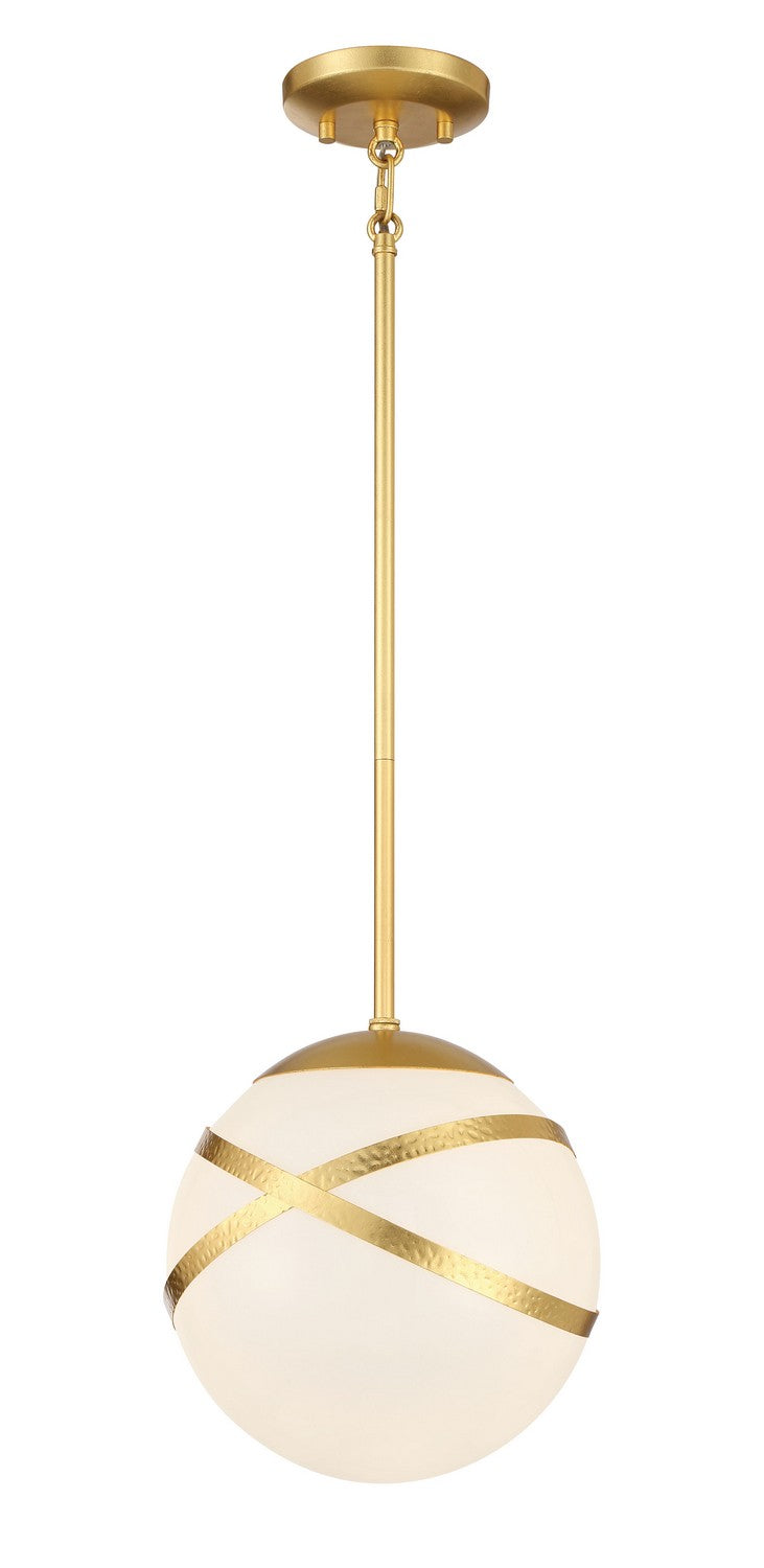 Minka Lavery 5431-853 Atlys By Robin Baron One Light Mini Pendant, Gold Main Image.jpg