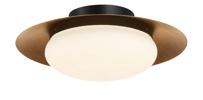 Minka Lavery 5625-869-L Zinola LED Flush Mount, Coal /Halcyon Gold Main Image.jpg