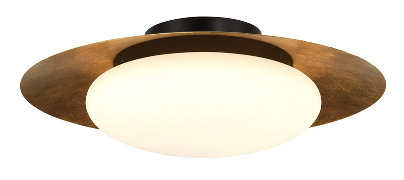 Minka Lavery 5626-869-L Zinola LED Flush Mount, Coal /Halcyon Gold Main Image.jpg