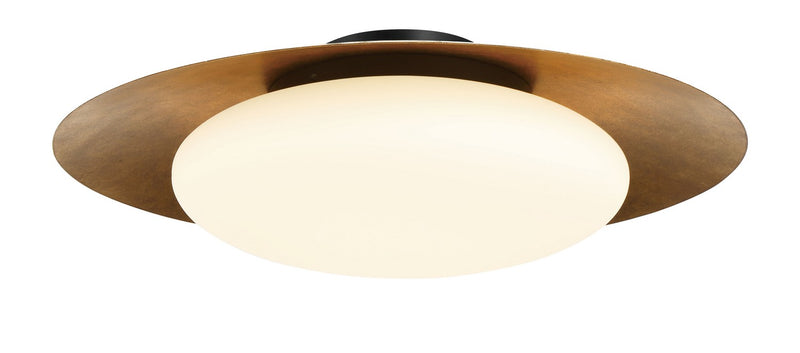 Minka Lavery 5628-869-L Zinola LED Flush Mount, Coal /Halcyon Gold Main Image.jpg