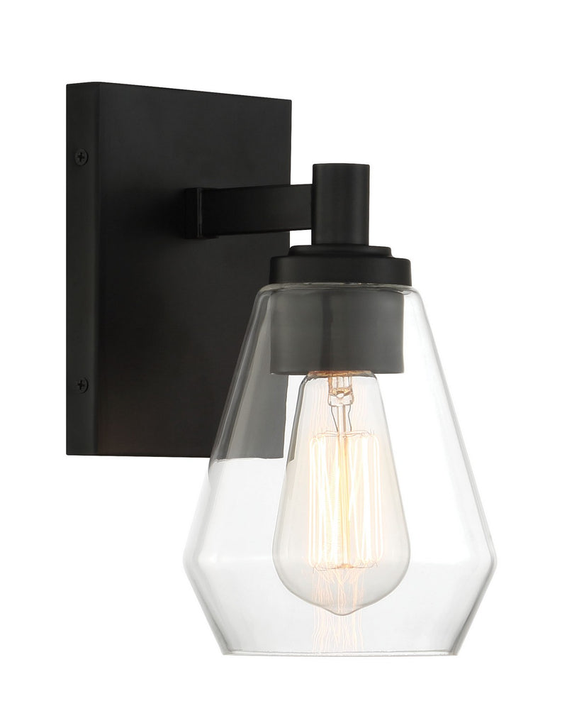 Minka Lavery 5701-66A Clarity One Light Bath Vanity, Coal Main Image.jpg